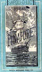 Score cover of H.M.S. Pinafore songs