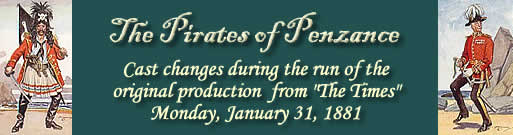  Pirates Cast Changes 1881