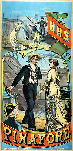 1879 Pinafore Poster